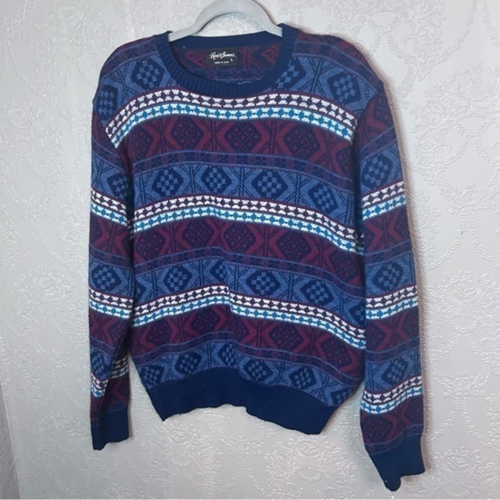 Vintage Reed St James Sweater L Large Made in USA great condition